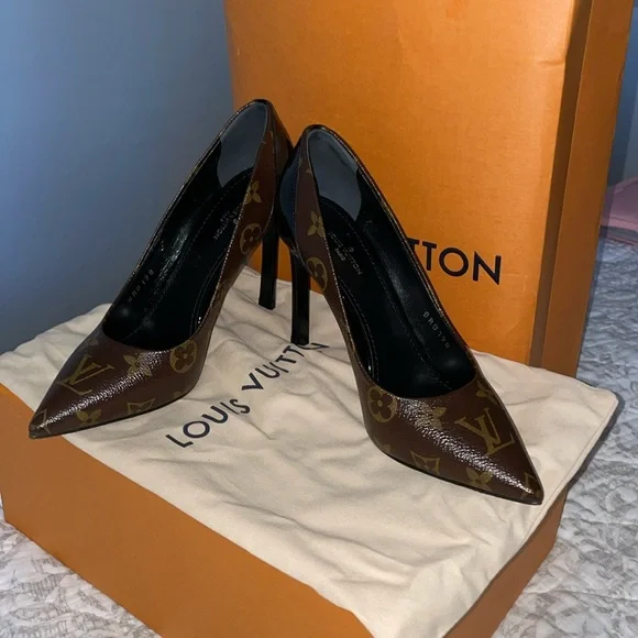 Louis Vuitton Shoes Gently Used Original Lv Heels Poshmark